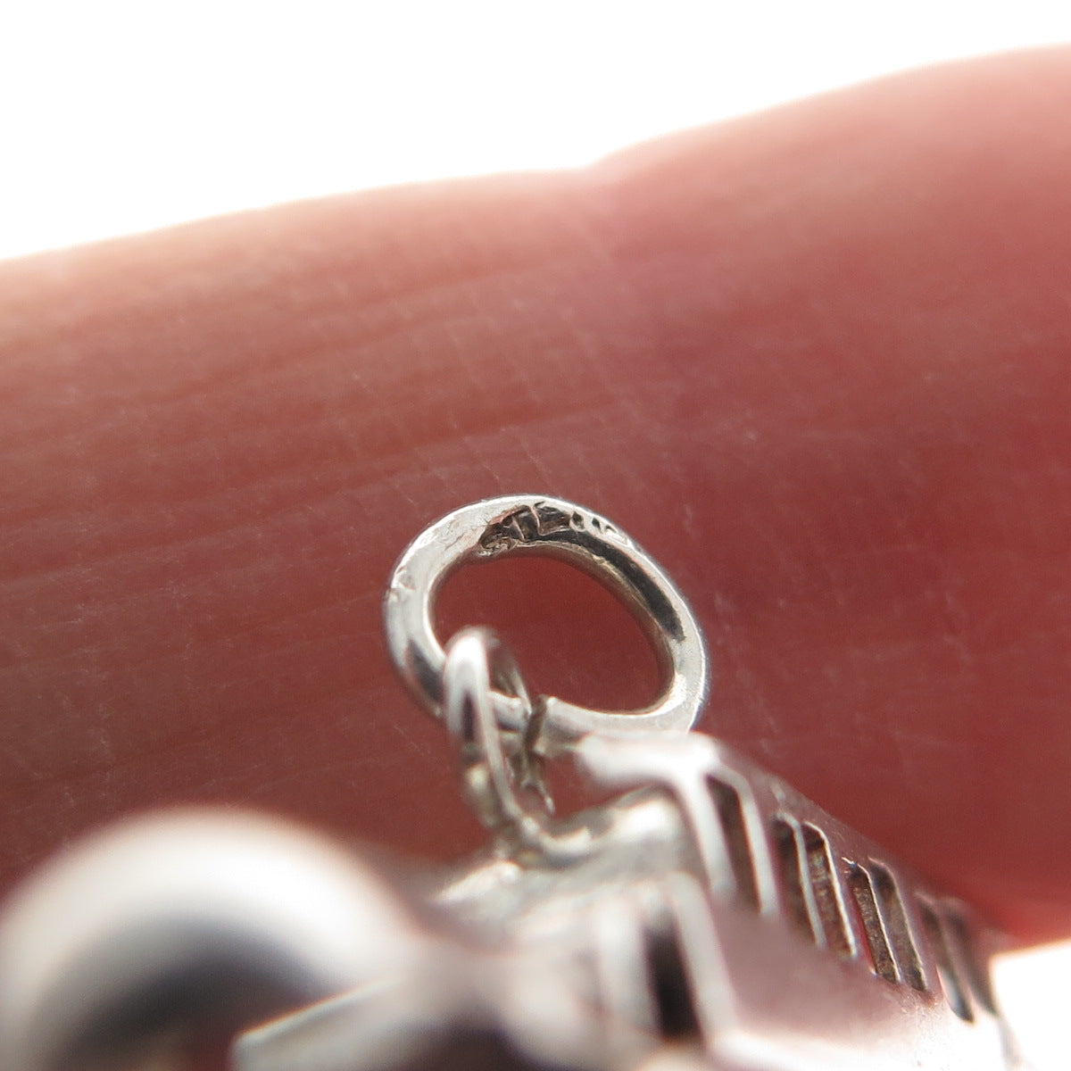 925 Sterling Silver Antique Art Deco School Bus Minimalist 3D Charm Pendant