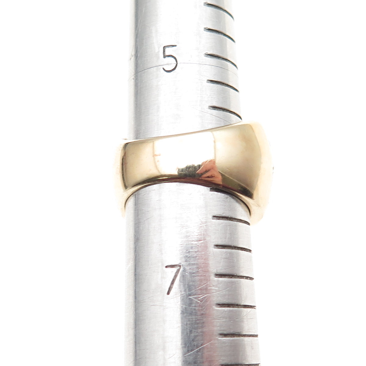Chateau D’Argent 925 Sterling Silver 2-Tone Modernist Ring Size 6.25
