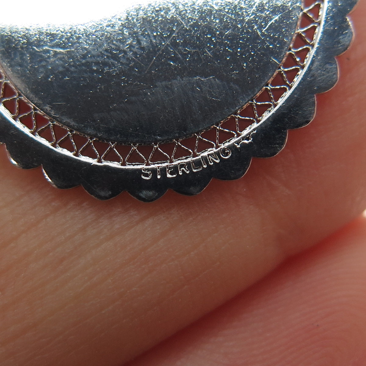 Griffith & Sons 925 Sterling Silver Vintage Happy Anniversary Charm Pendant