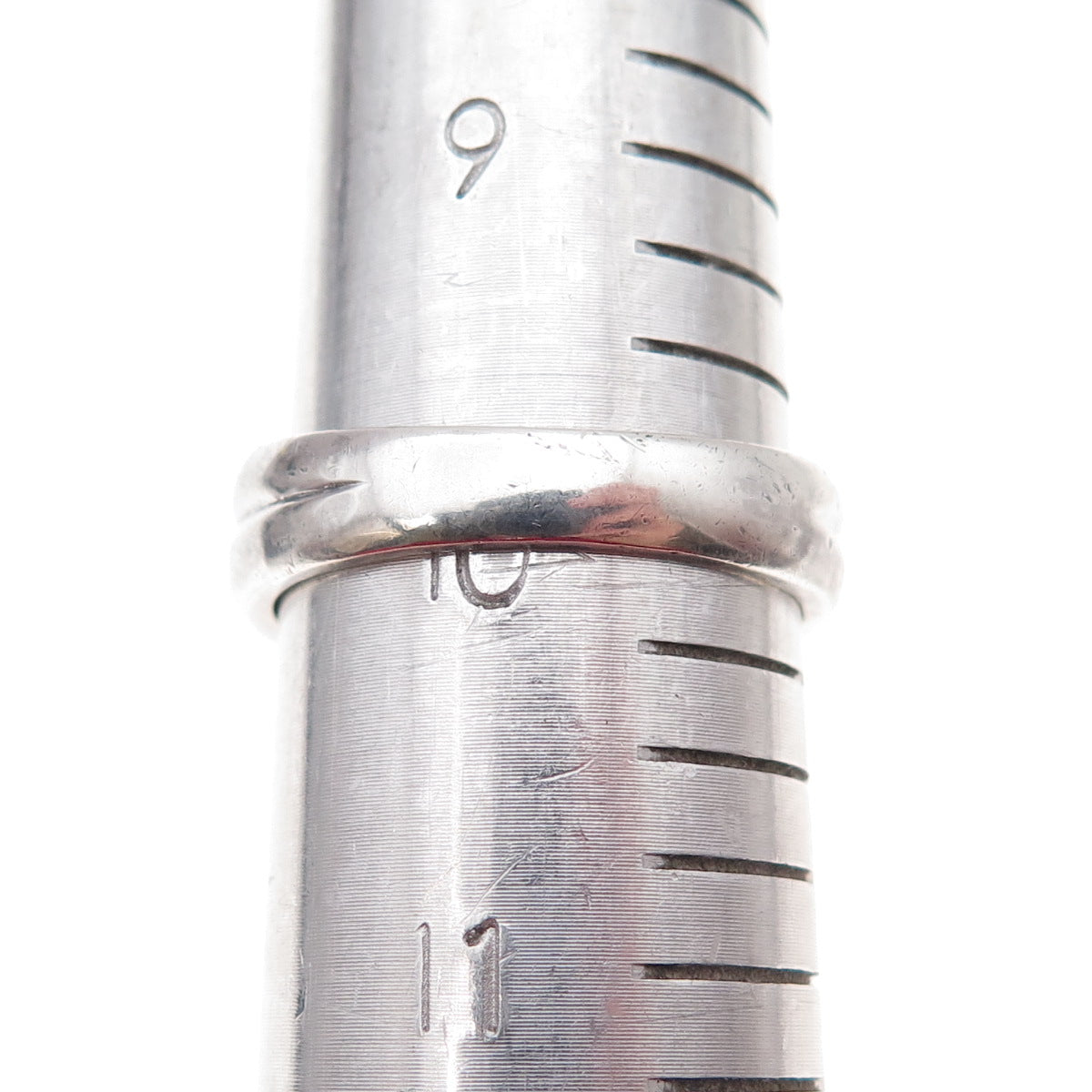 925 Sterling Silver Real Cat's Eye Modernist Oxidized Ring Size 10