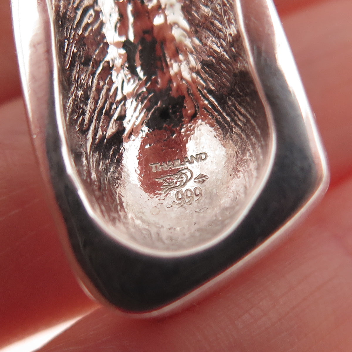 999 Fine Silver Modernist Cross Pendant