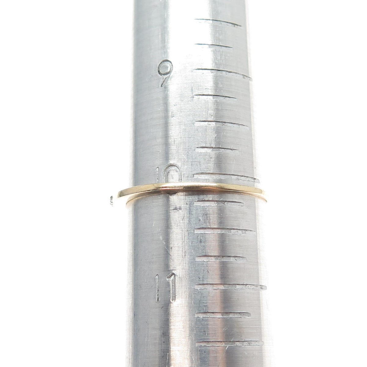 DBJ DEE BERKLE 925 Sterling Gold Plated Real Diamond Stackable Ring Size 10.25