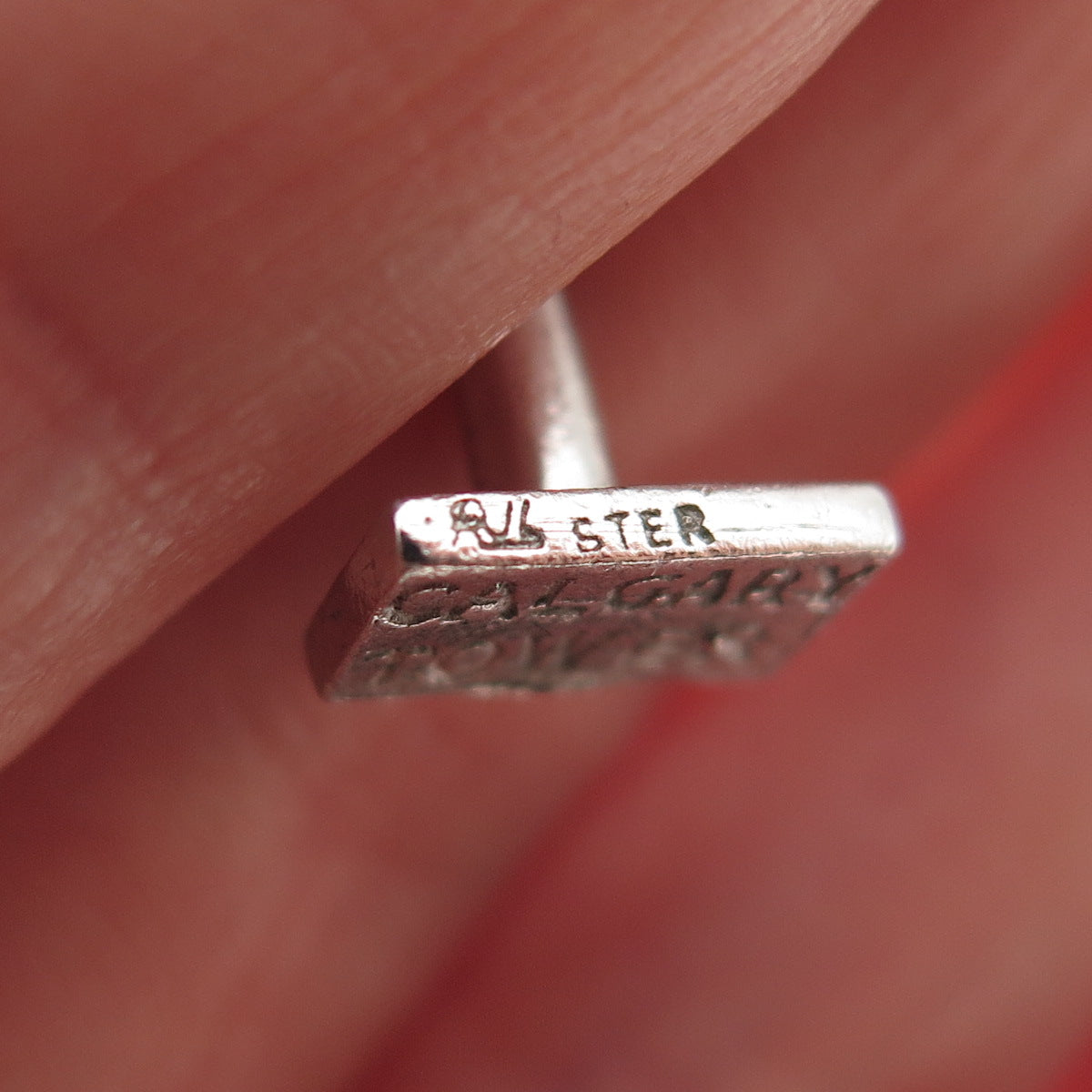 REMBRANDT RJL 925 Sterling Silver Vintage Calgary Tower 3D Mini Charm Pendant