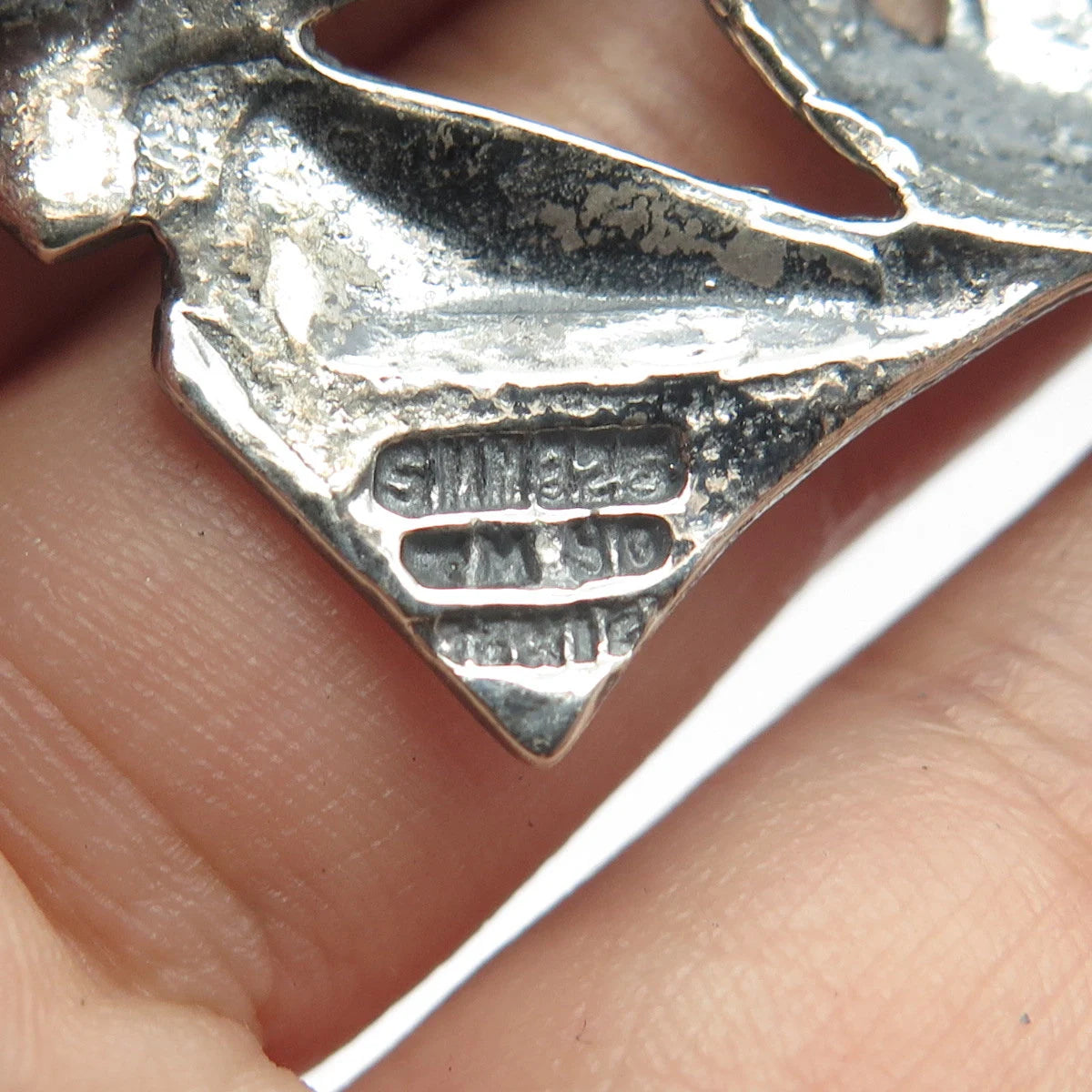 925 Sterling Silver Vintage Mexico Clown Pin Brooch