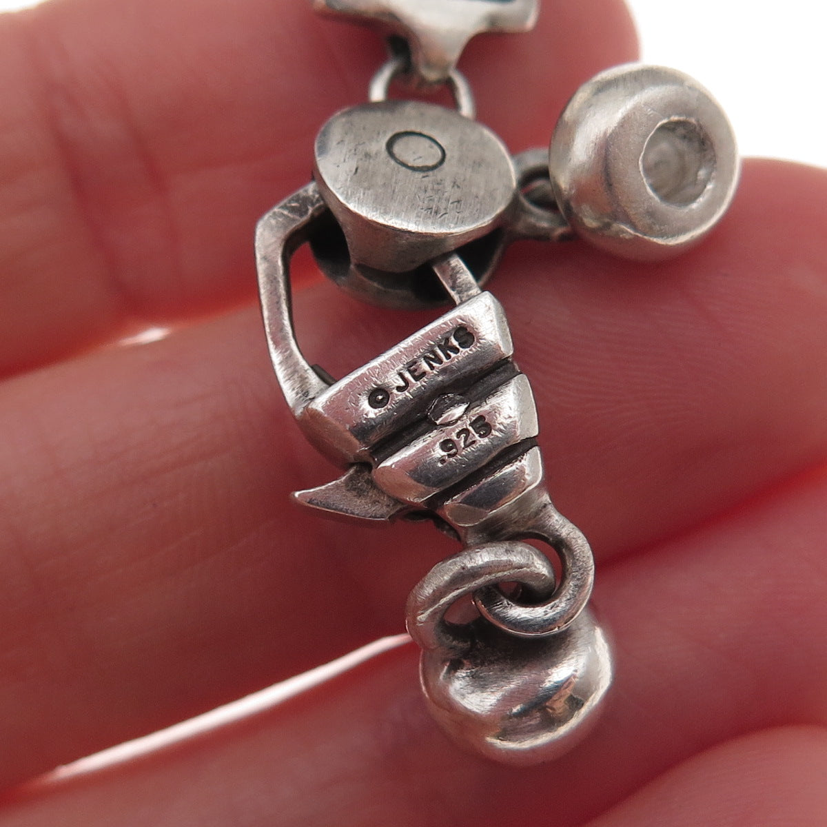 Lisa Jenks 925 Sterling Silver Vintage Bracelet / Necklace Lobster Lock Clasp