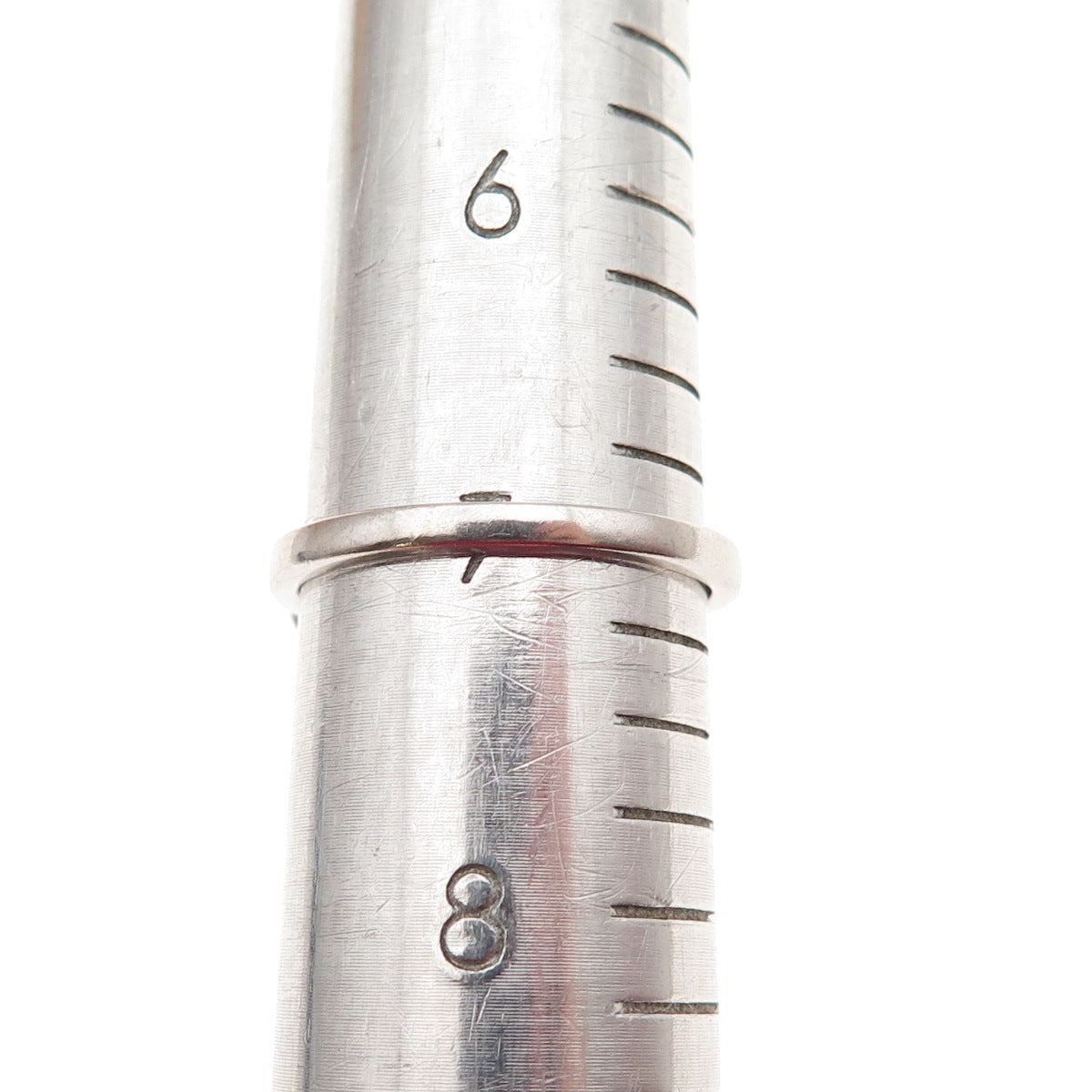 925 Sterling Silver Vintage Real Amethyst & White Topaz Ring Size 7