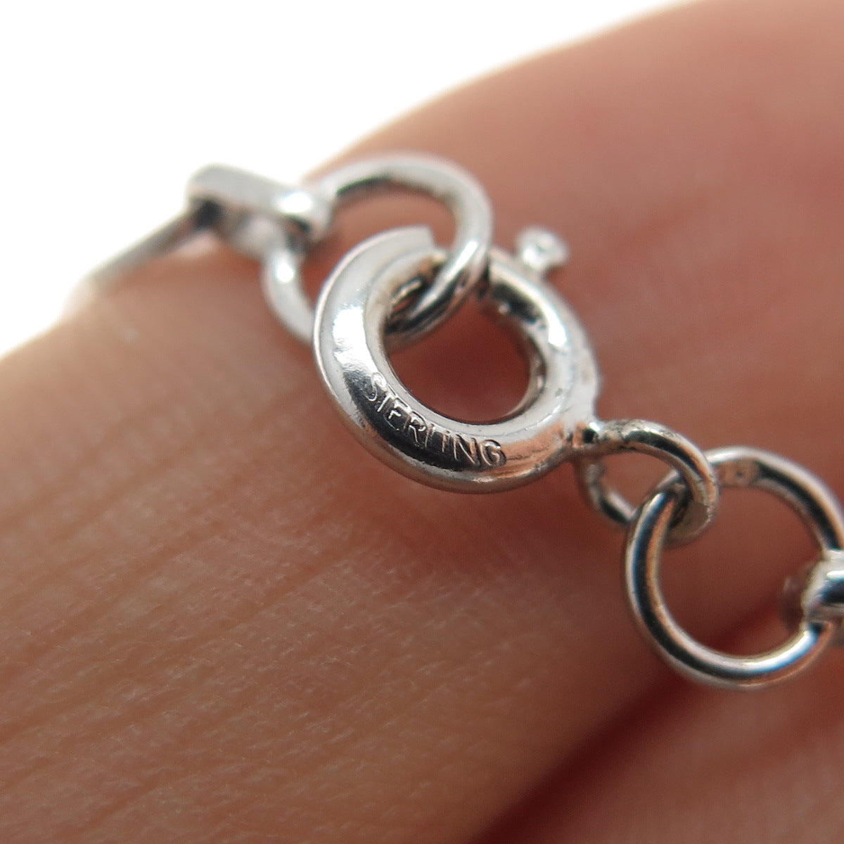 925 Sterling Silver Vintage Filigree Heart Knot Chain Necklace 18"