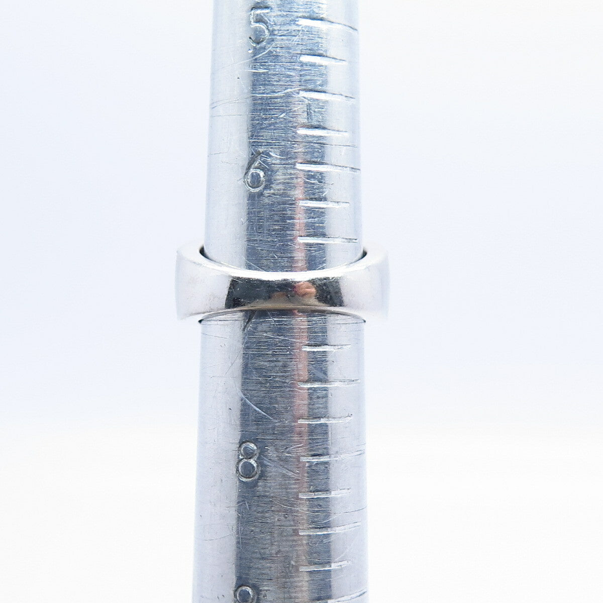 925 Sterling Silver Real Diamond Wicker Ring Size 6.75