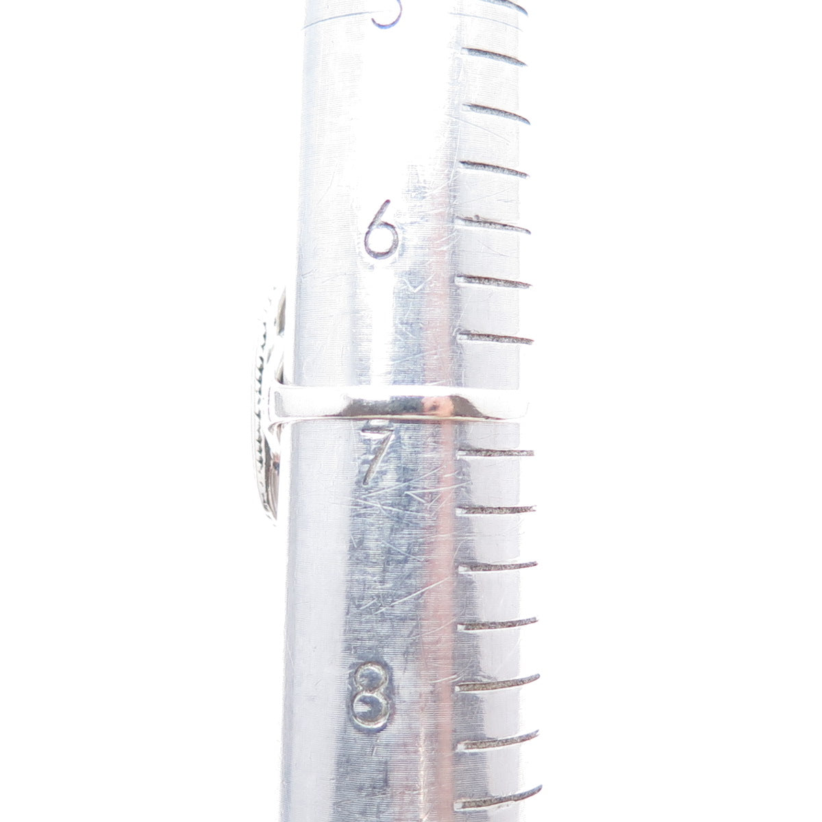 925 Sterling Silver Vintage Southwestern Turquoise Black Onyx MOP Ring Size 6.75