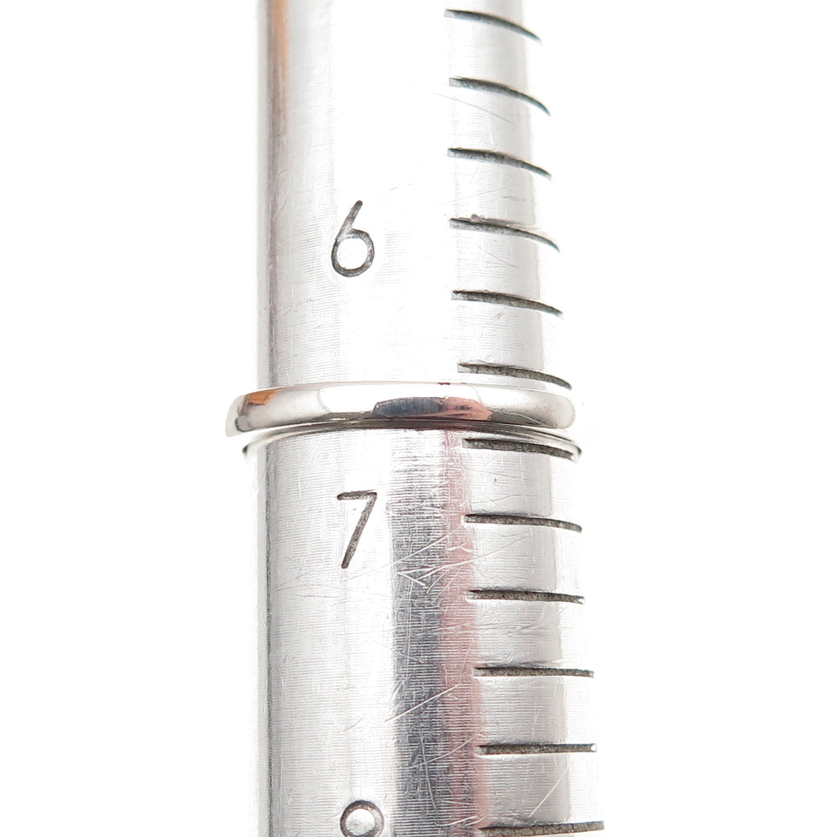 925 Sterling Silver Round-Cut C Z Bypass Ring Size 6.75