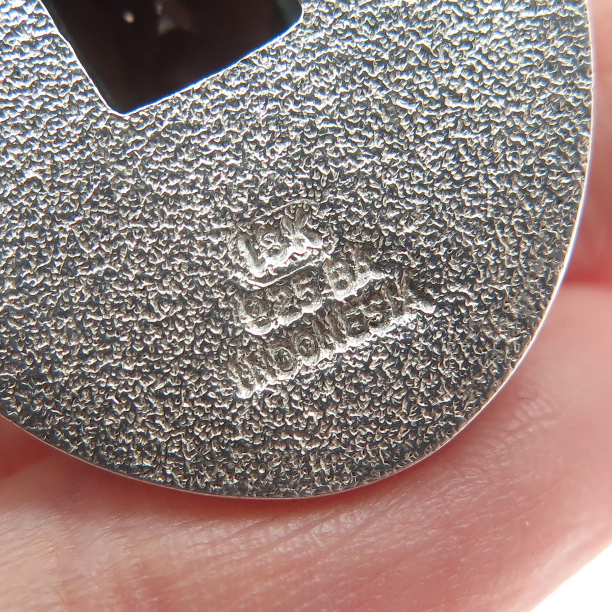 925 Sterling Silver & 18K Gold Vintage Real Smoky Quartz Spiral Scroll Pendant