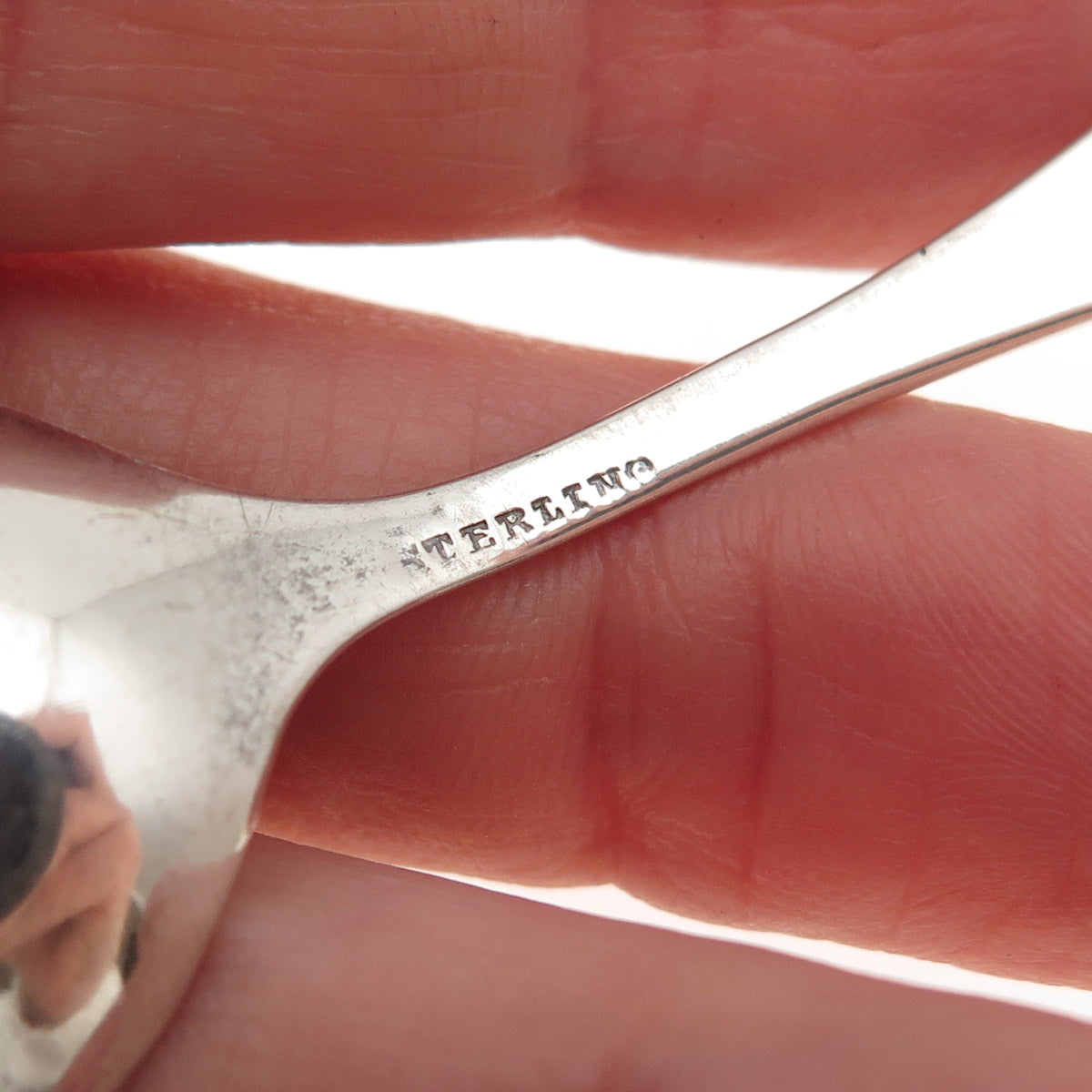 925 Sterling Silver Antique Art Deco Washington DC Coffee Spoon