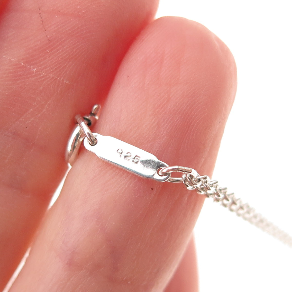 Tiffany & Co. 925 Sterling Silver Vintage Infinity Double Chain Necklace 16"