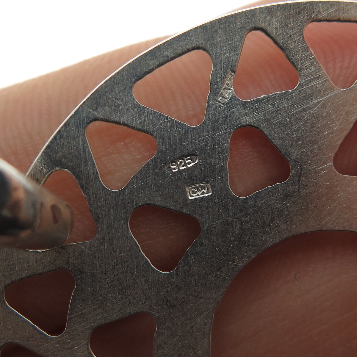 CHARLES WINSTON 925 Sterling Silver Vintage Italy Sun Symbol Charm Pendant