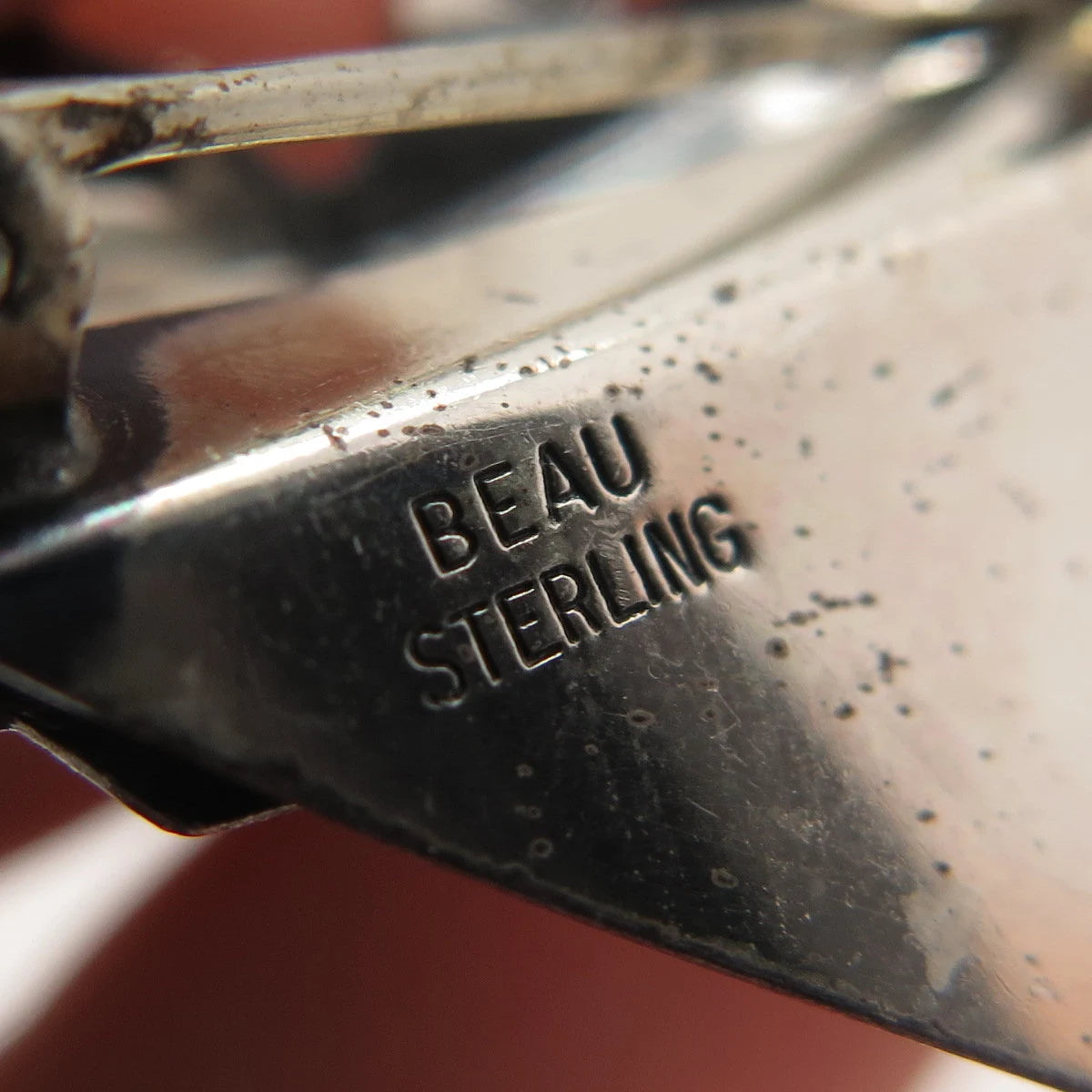 925 Sterling Silver Vintage Beau Grand Piano Pin Brooch
