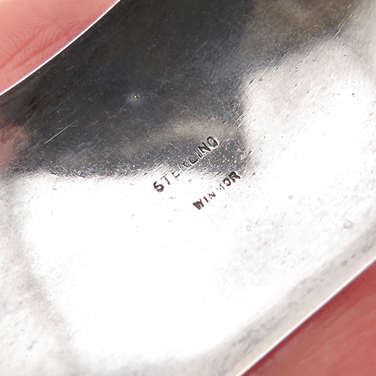 WINMOR 925 Sterling Silver Antique Art Deco Floral Wide Bangle Bracelet 7.5"