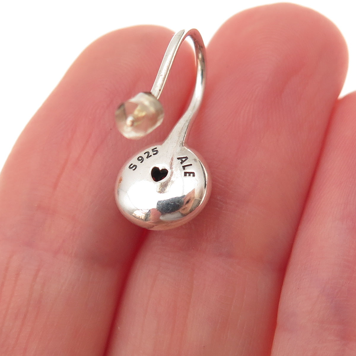 Pandora 925 Sterling Silver Round-Cut C Z Dazzling Droplets Hook Earrings