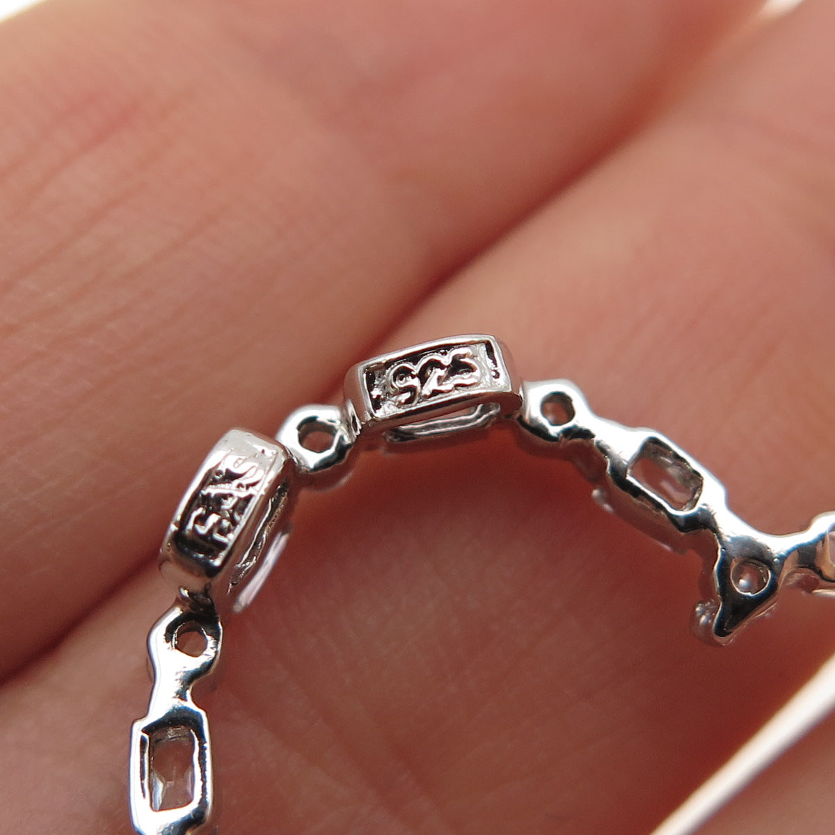 925 Sterling Silver Radiant & Round-Cut C Z Heart Slide Charm Pendant