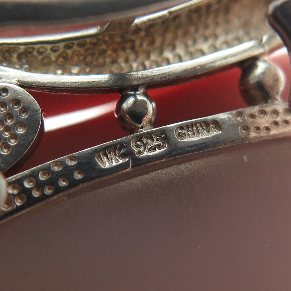 WHITNEY KELLY Sterling Silver Vintage Real Druzy & Opal Modernist Slide Pendant