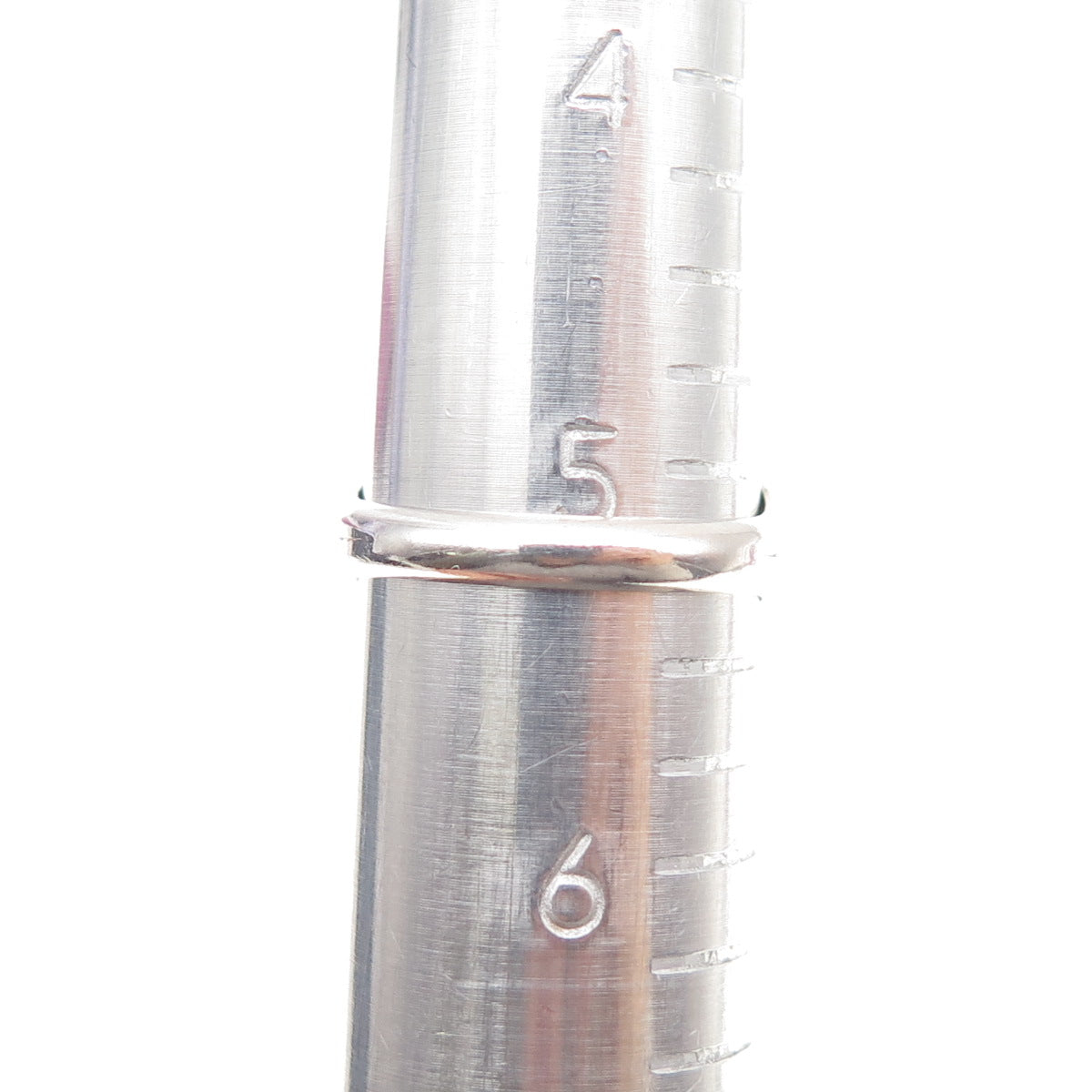 Jennifer Begay Navajo Old Pawn Sterling 2-Tone Turquoise & MOP Ring Size 5.25