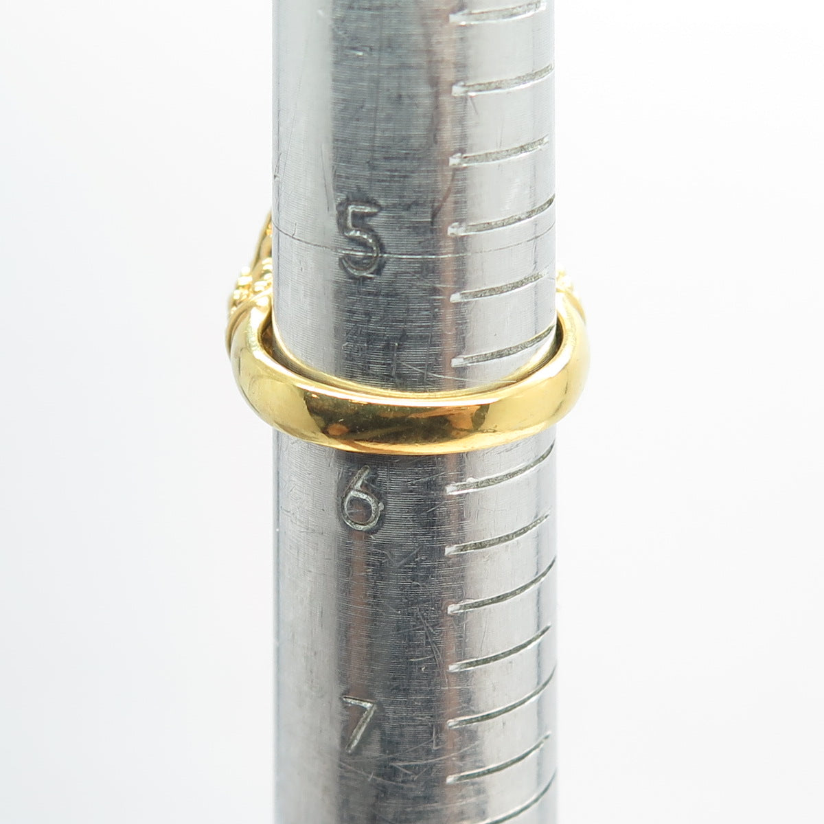 CHAPAL ZENRAY Sterling Silver Gold Plated Vintage Ruby Zoisite Ring Size 5.75