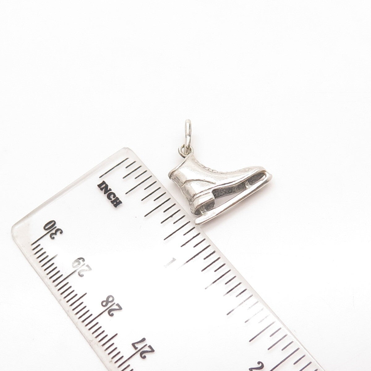 925 Sterling Silver Vintage Ice Skating Shoe Charm Pendant