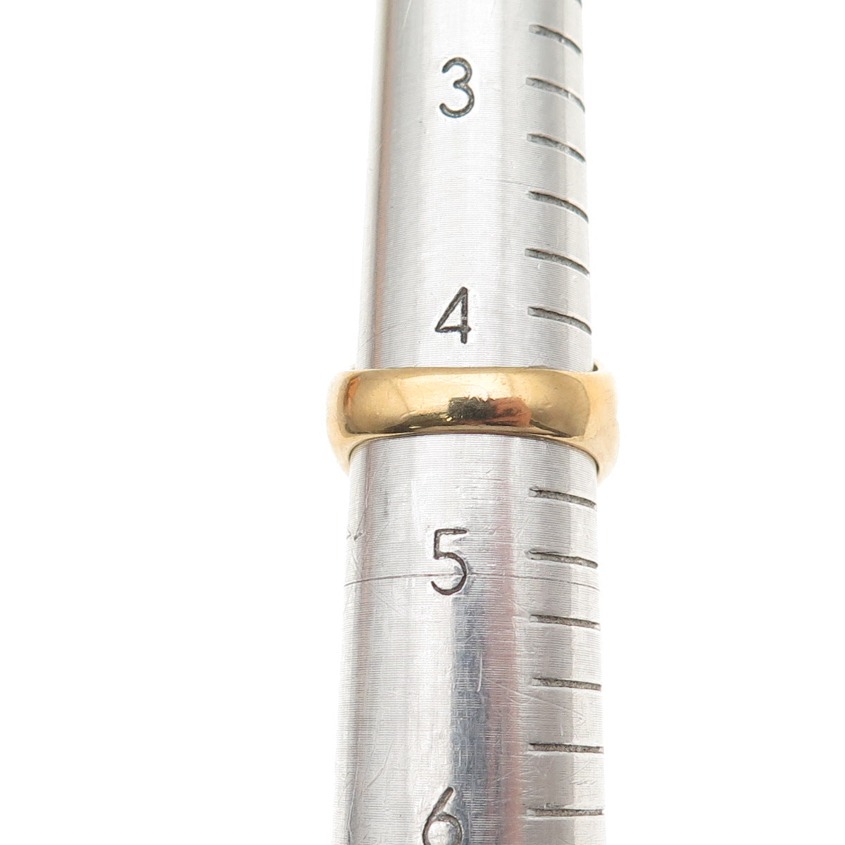 925 Sterling Silver Gold Plated Vintage Real Cabochon Jade Ring Size 4.5