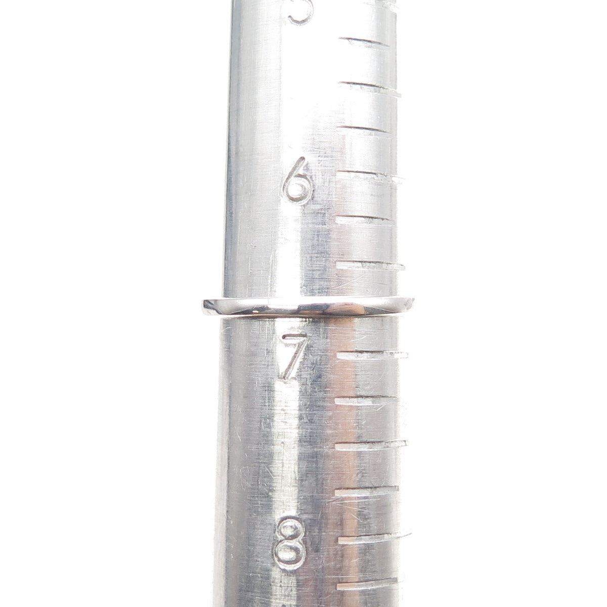 925 Sterling Silver Real Round-Cut Amethyst Heart Ring Size 6.75