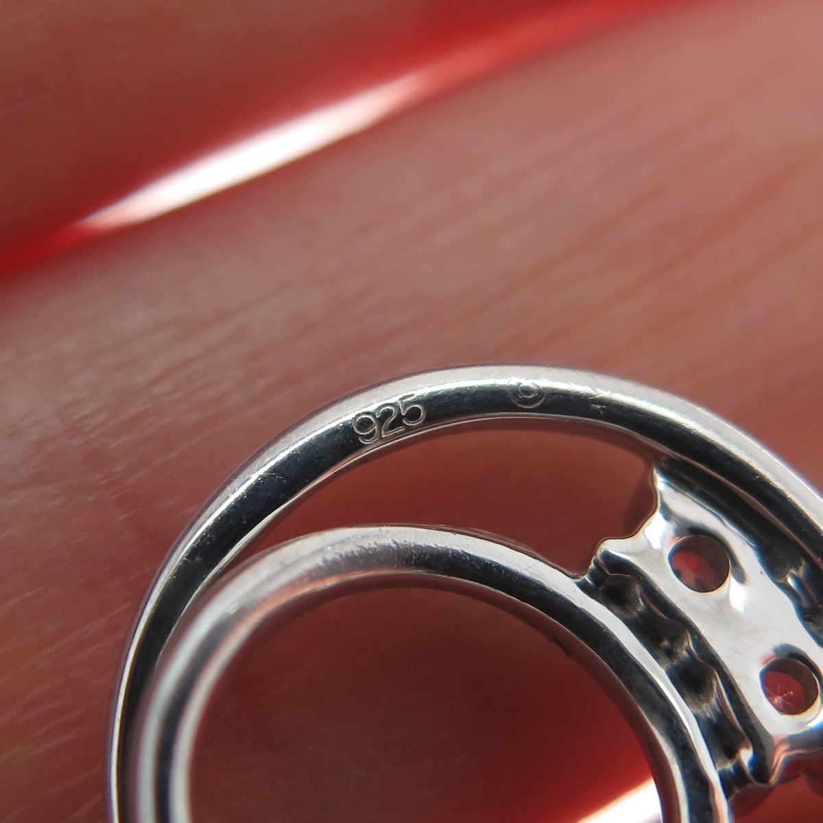 925 Sterling Silver Round-Cut Shaped C Z Spiral Slide Pendant