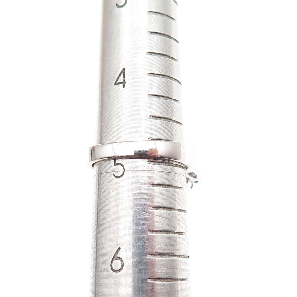 925 Sterling Silver Real Round-Cut Sapphire Floral Ring Size 5