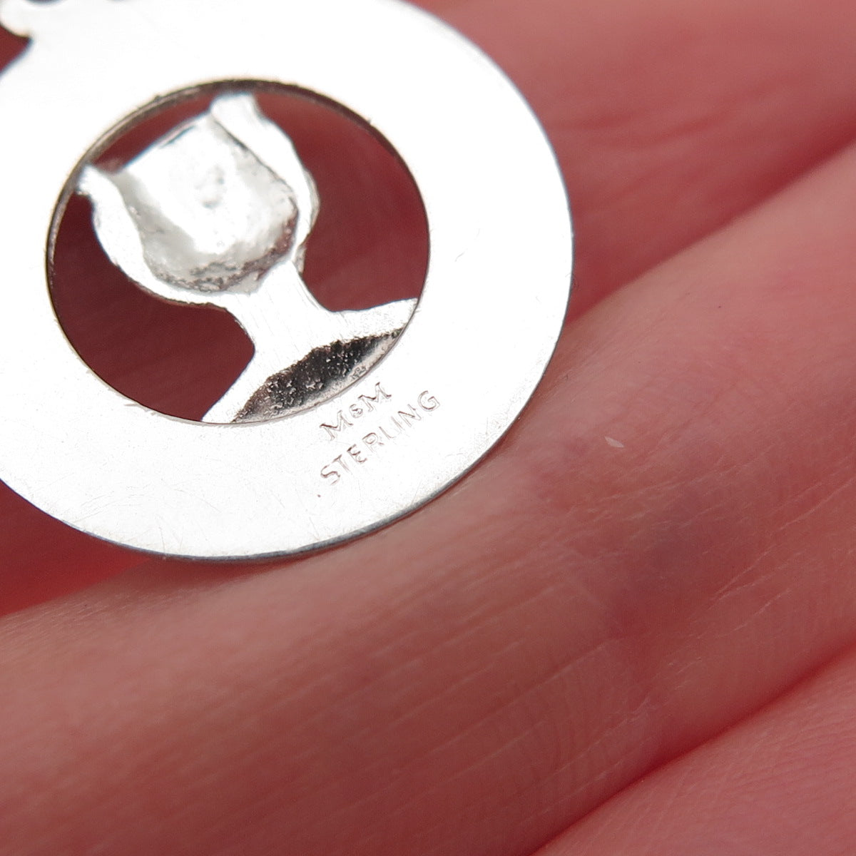 M&M Mark Mercy 925 Sterling Silver Vintage Confirmation Charm Pendant