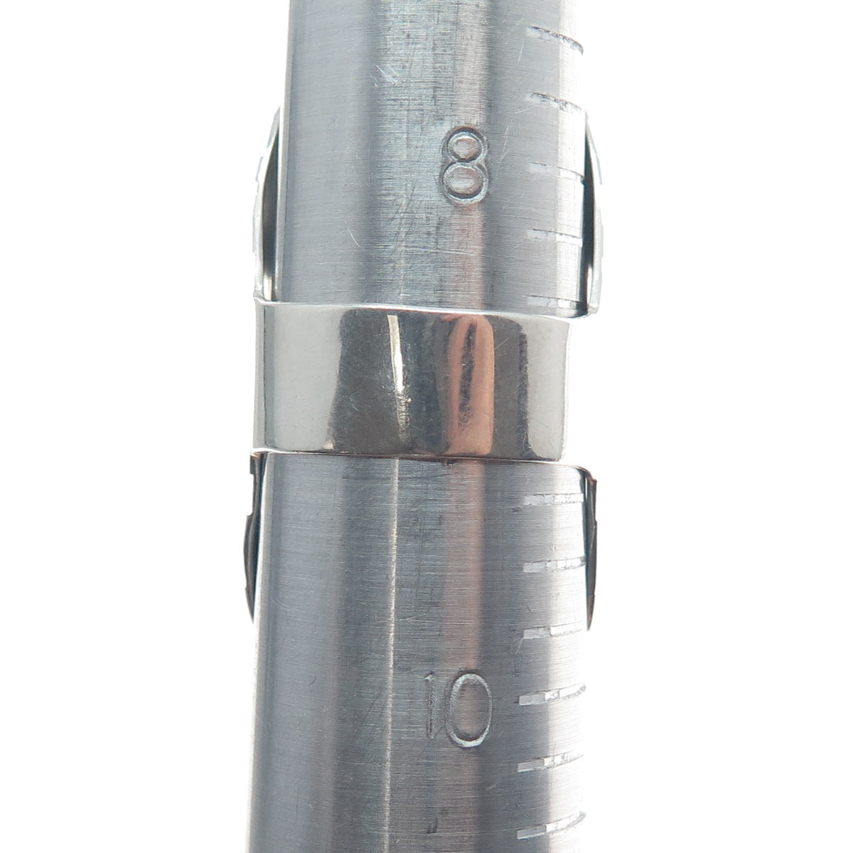 925 Sterling Silver Vintage Mexico Modernist Statement Ring Size 9.25