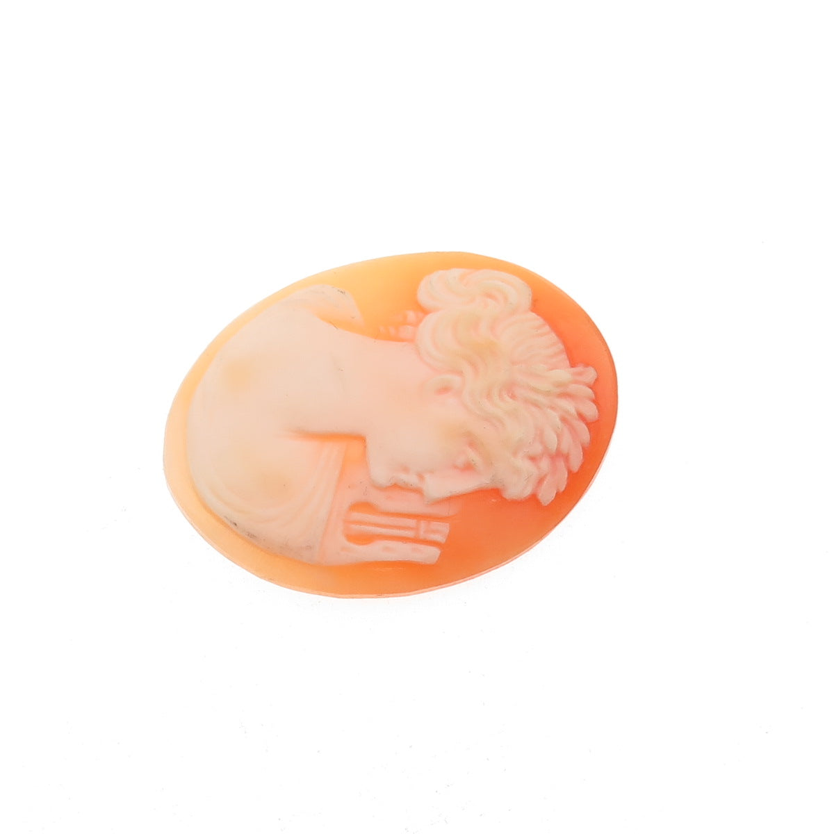 Antique Art Deco Real Mother-of-Pearl Carved Lady Cameo