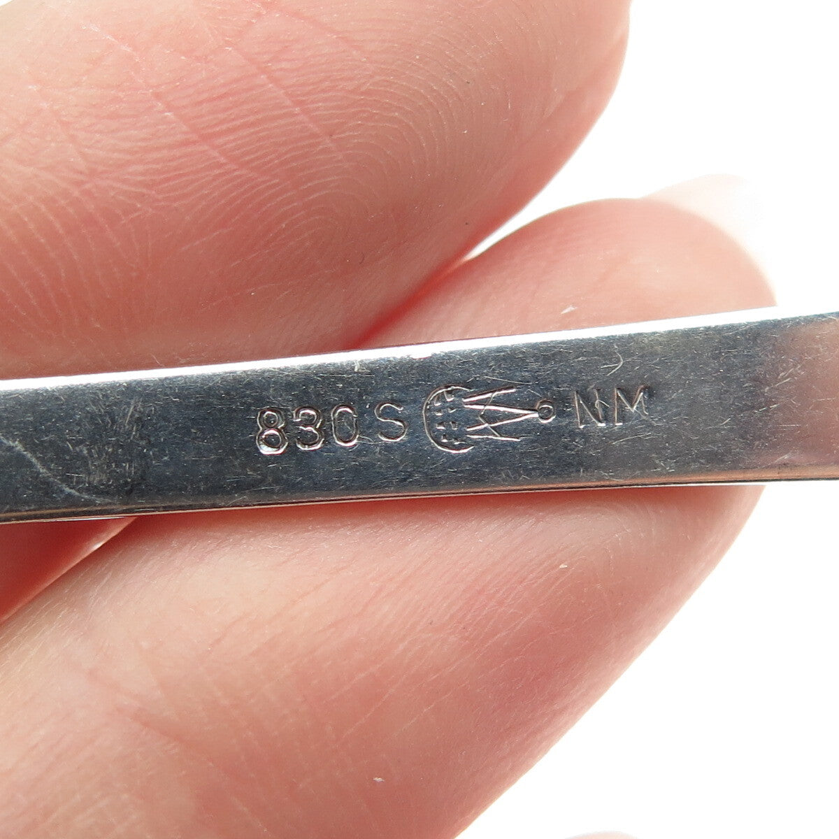 MAGNUS AASE 830S Silver Antique Art Deco Norway Flekkefjord Teaspoon