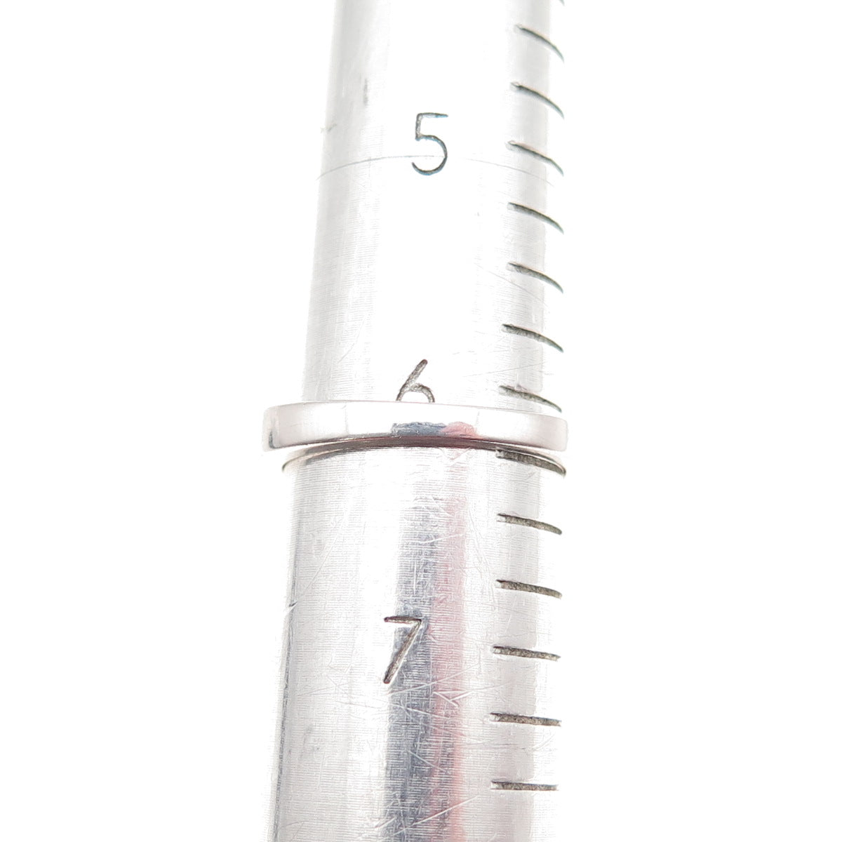 925 Sterling Silver BMD Princess-Cut C Z Half Eternity Band Ring Size 6.25