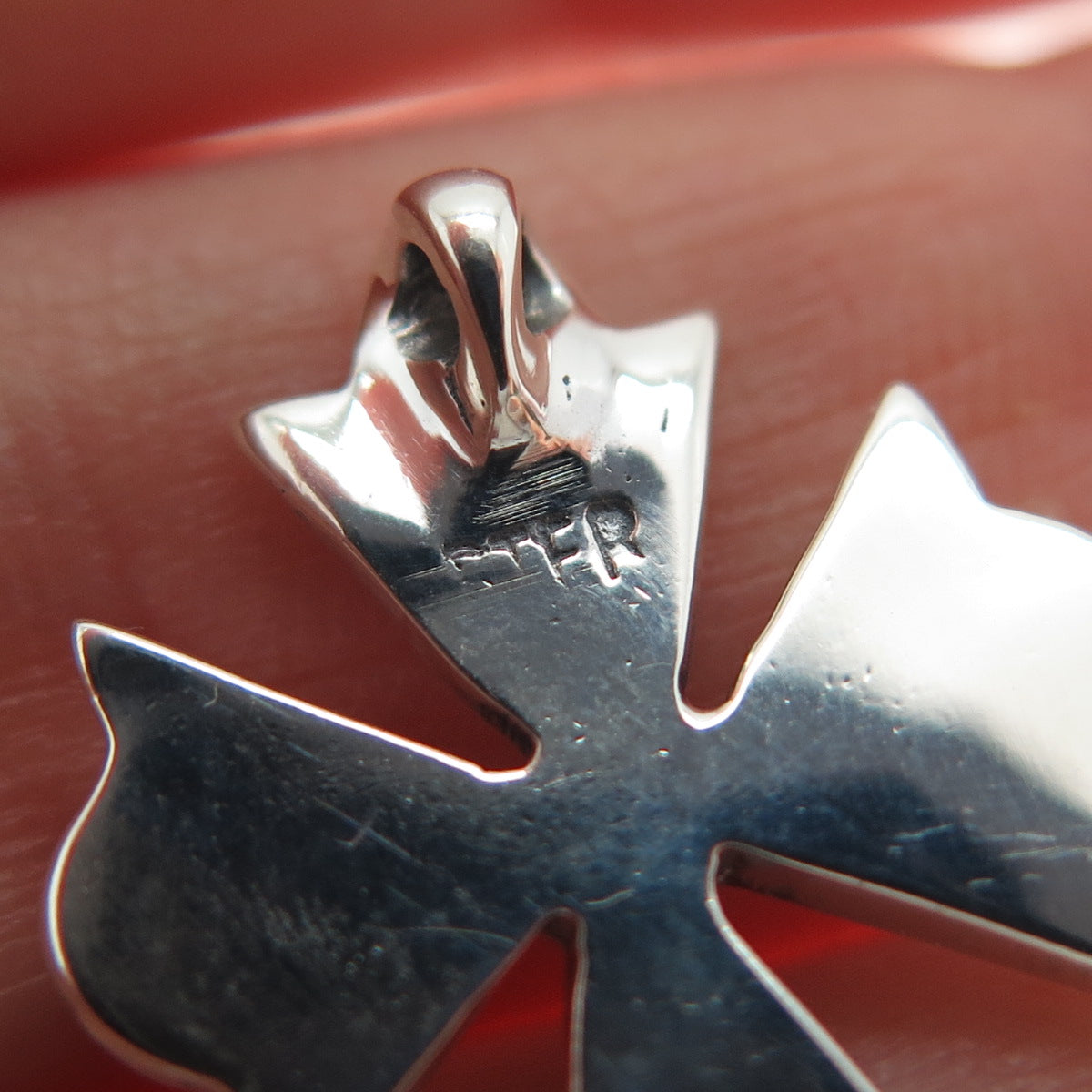 925 Sterling Silver Vintage Cross Religious Slide Charm Pendant