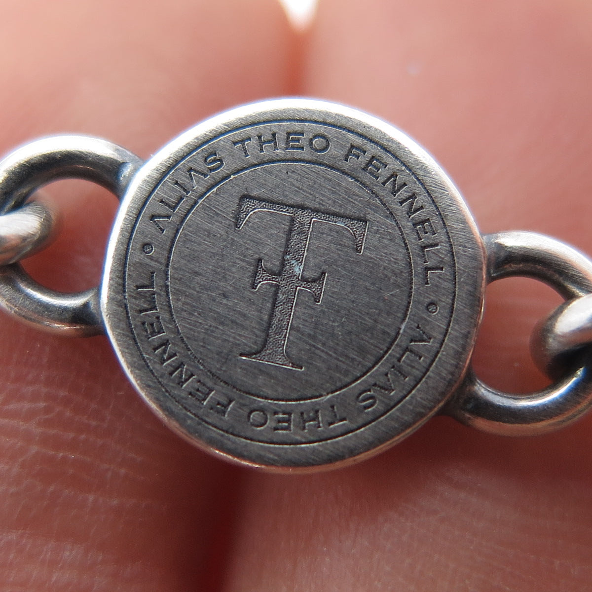 Theo Fennell Sterling Silver Vintage London Leo Zodiac Oxidized Bracelet 6.25"