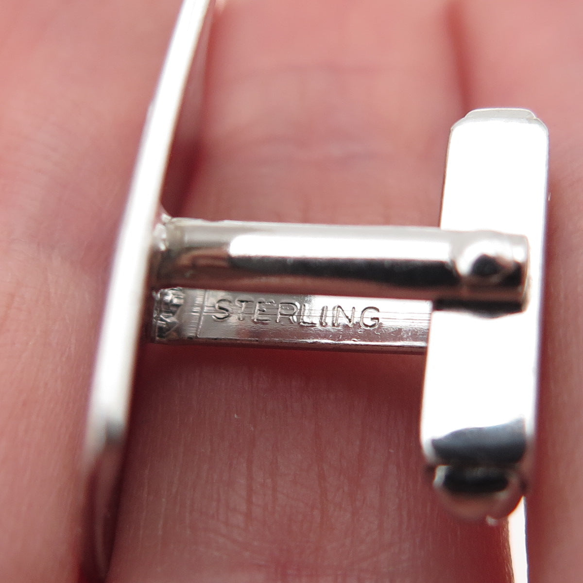 ANSON 925 Sterling Silver Vintage Engraved Cufflinks