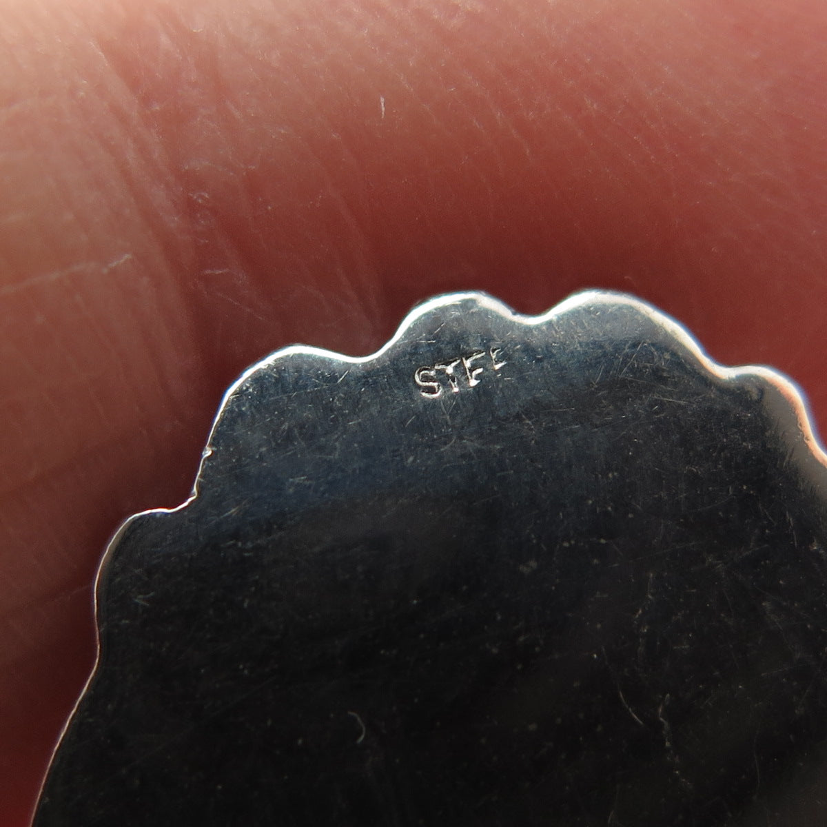 925 Sterling Silver Antique Art Deco Colorado Coat of Arms Salt & Spices Spoon