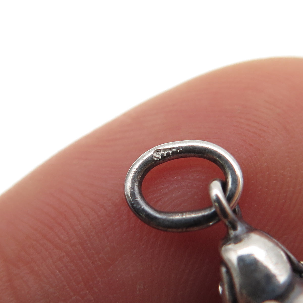Old Pawn 925 Sterling Silver Vintage Kachina Doll Oxidized Mini Charm Pendant
