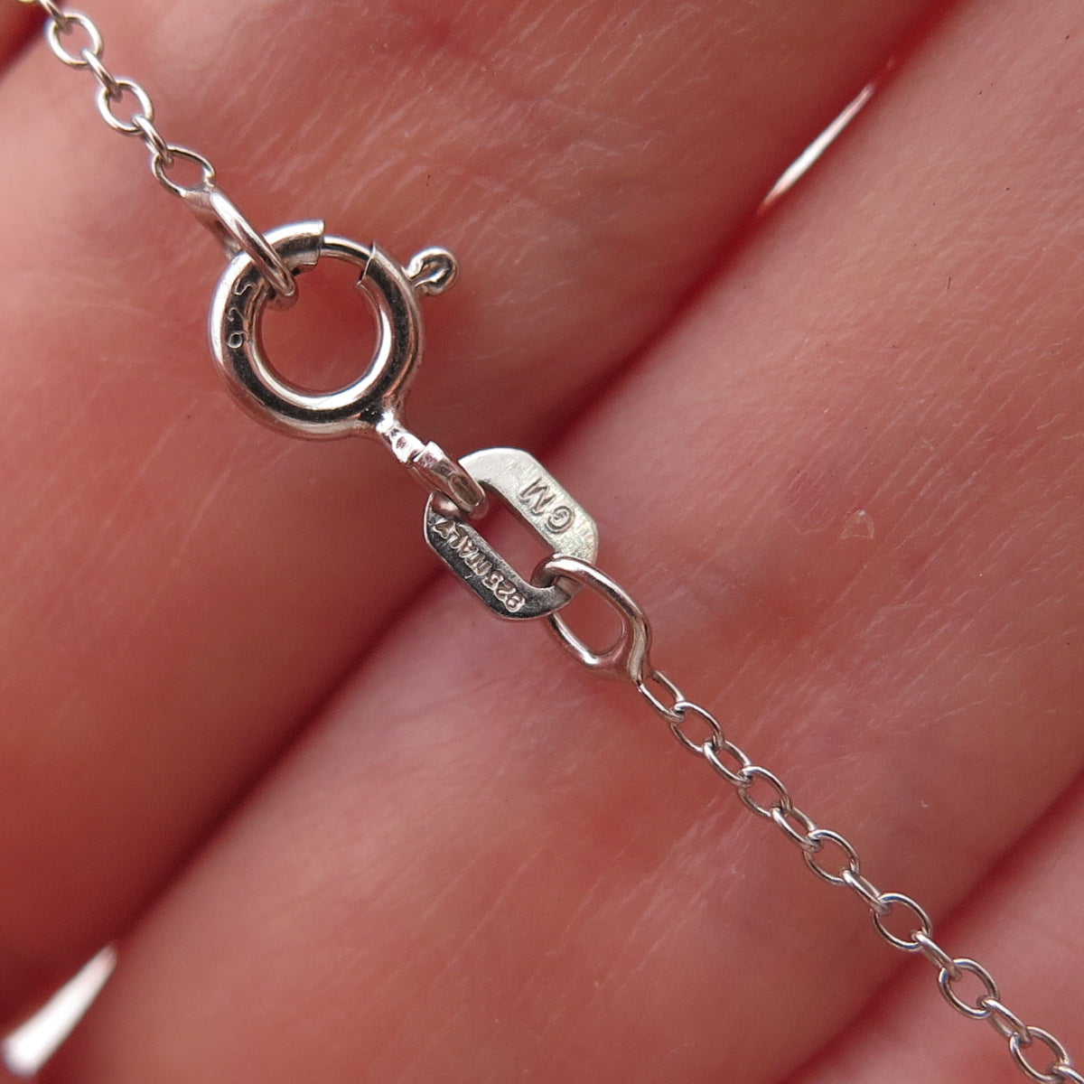 Nicky Butler 925 Sterling Enamel & C Z Ladybug Floral Cable Chain Necklace 18"