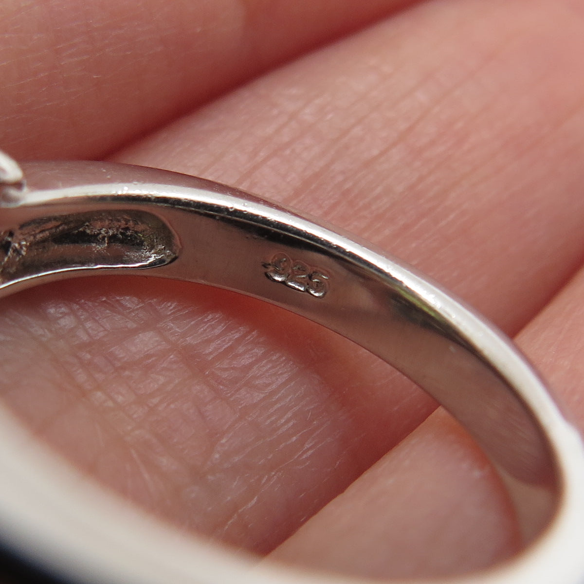 925 Sterling Silver Real Light Blue Topaz Peridot & Citrine Ring Size 7.25