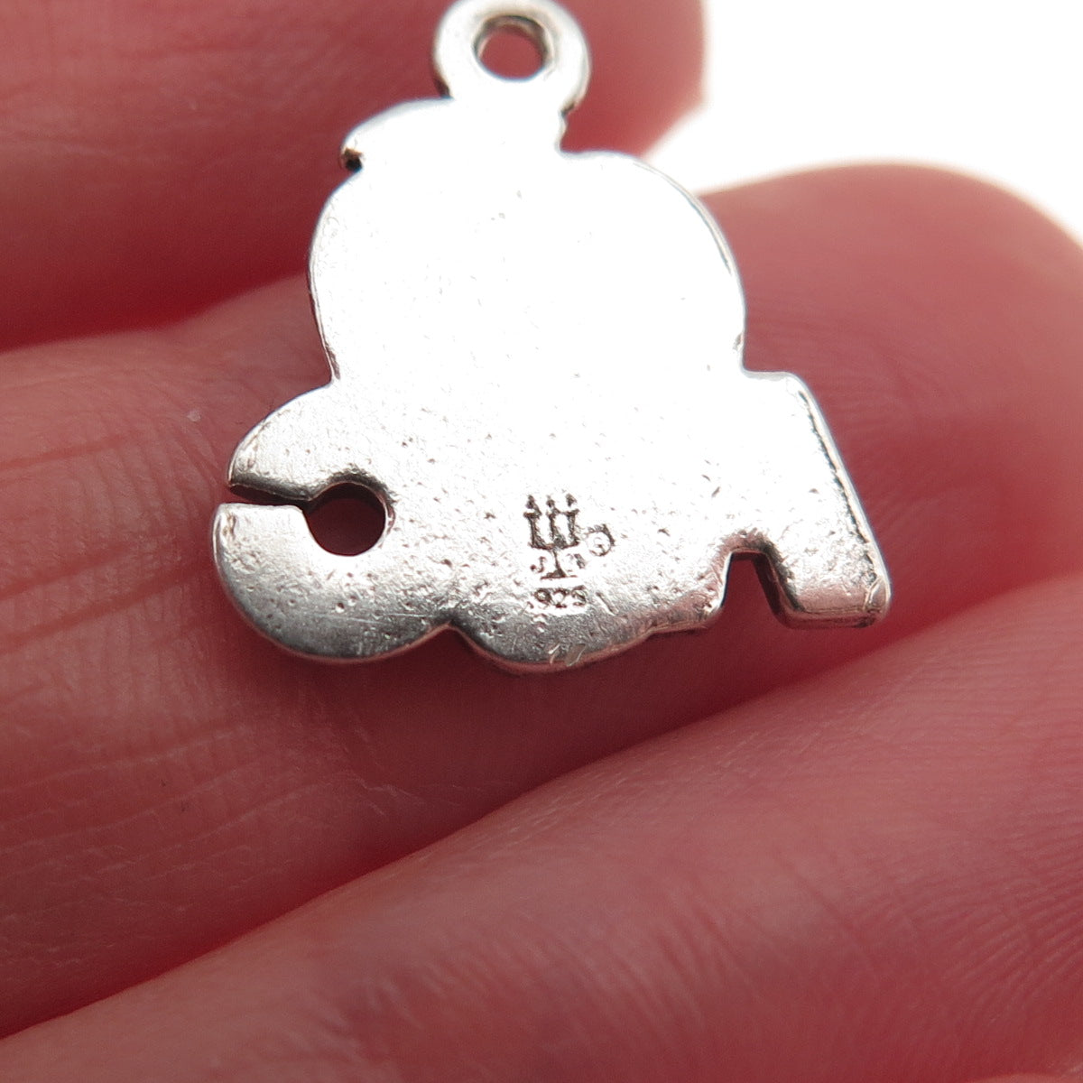 James Avery 925 Sterling Silver Vintage ABC Apple Mini Charm Pendant