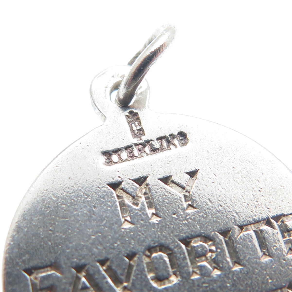 CHARLES THOMAE Sterling Vintage Alpha Delta Pi Sorority Engraved Mini Pendant