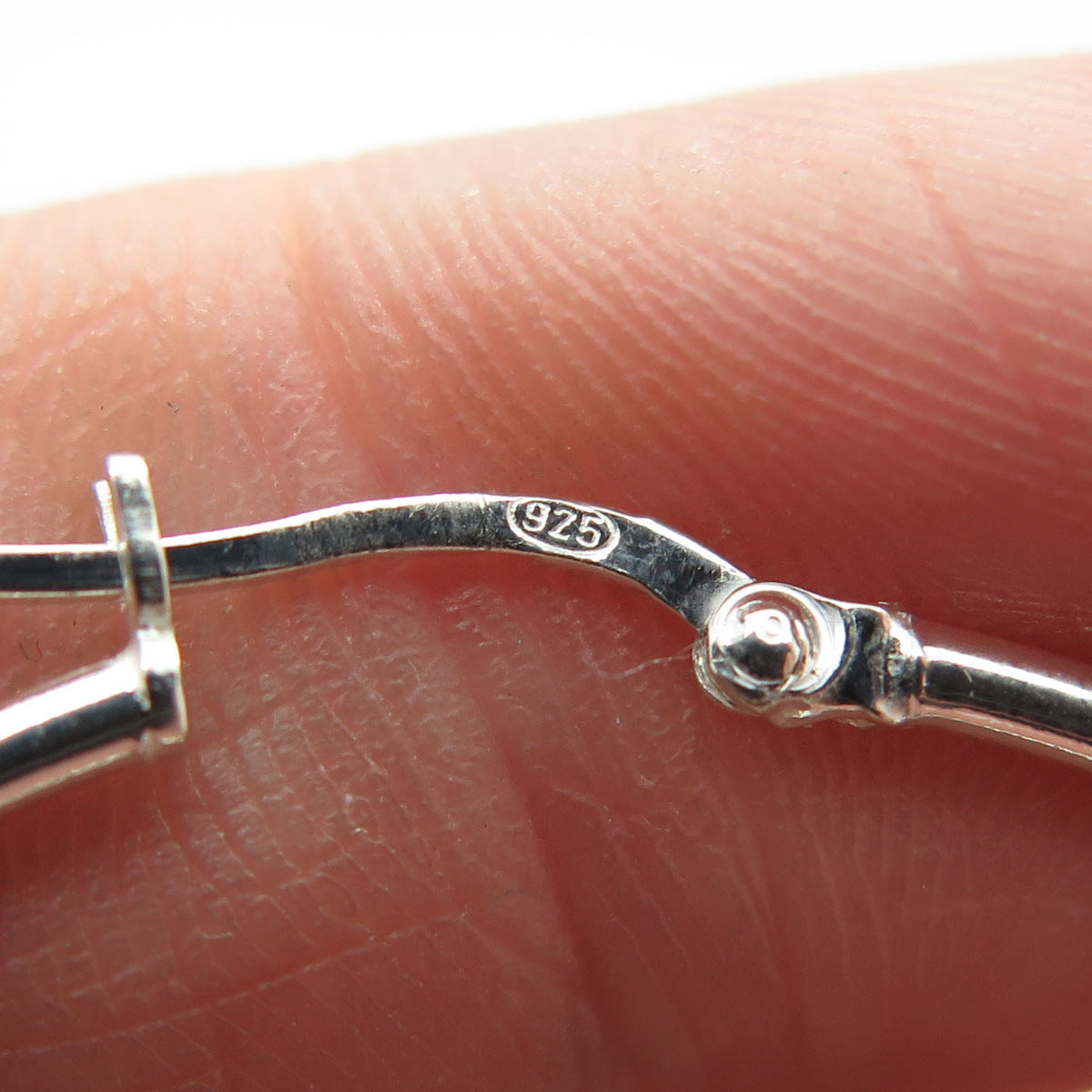 925 Sterling Silver Calavera Skull Hoop Earrings