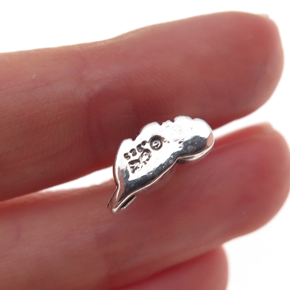 Jezlaine 925 Sterling Silver Vintage Mom & Child Cat Oxidized 3D Charm Pendant