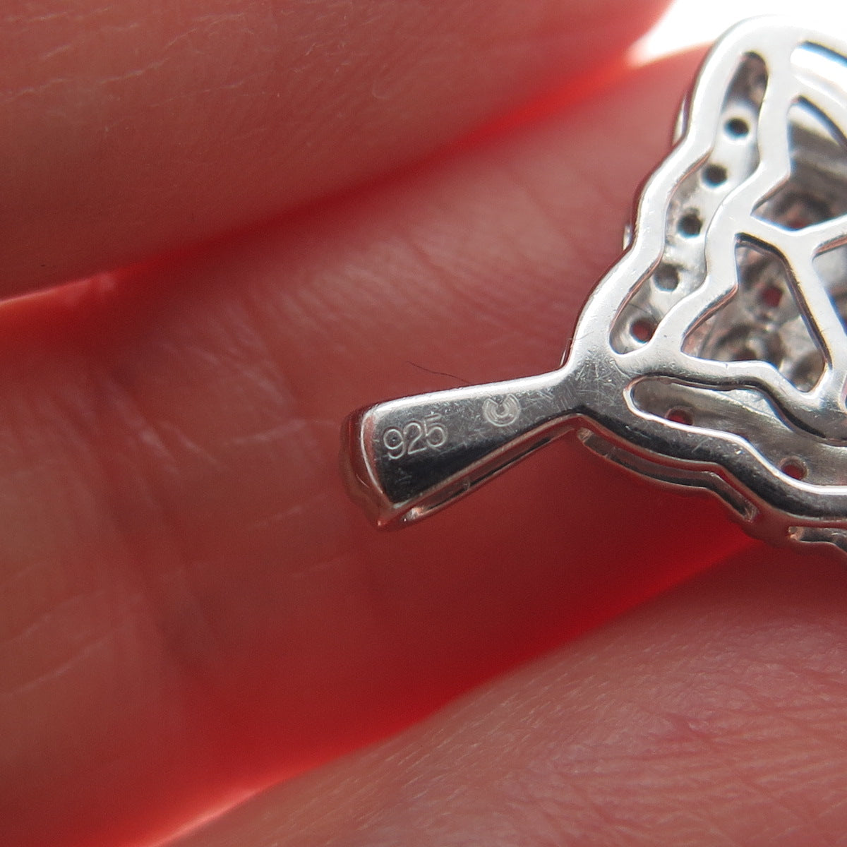 925 Sterling Silver Round-Cut Shaped C Z Diamond-Cut Minimalist Pendant