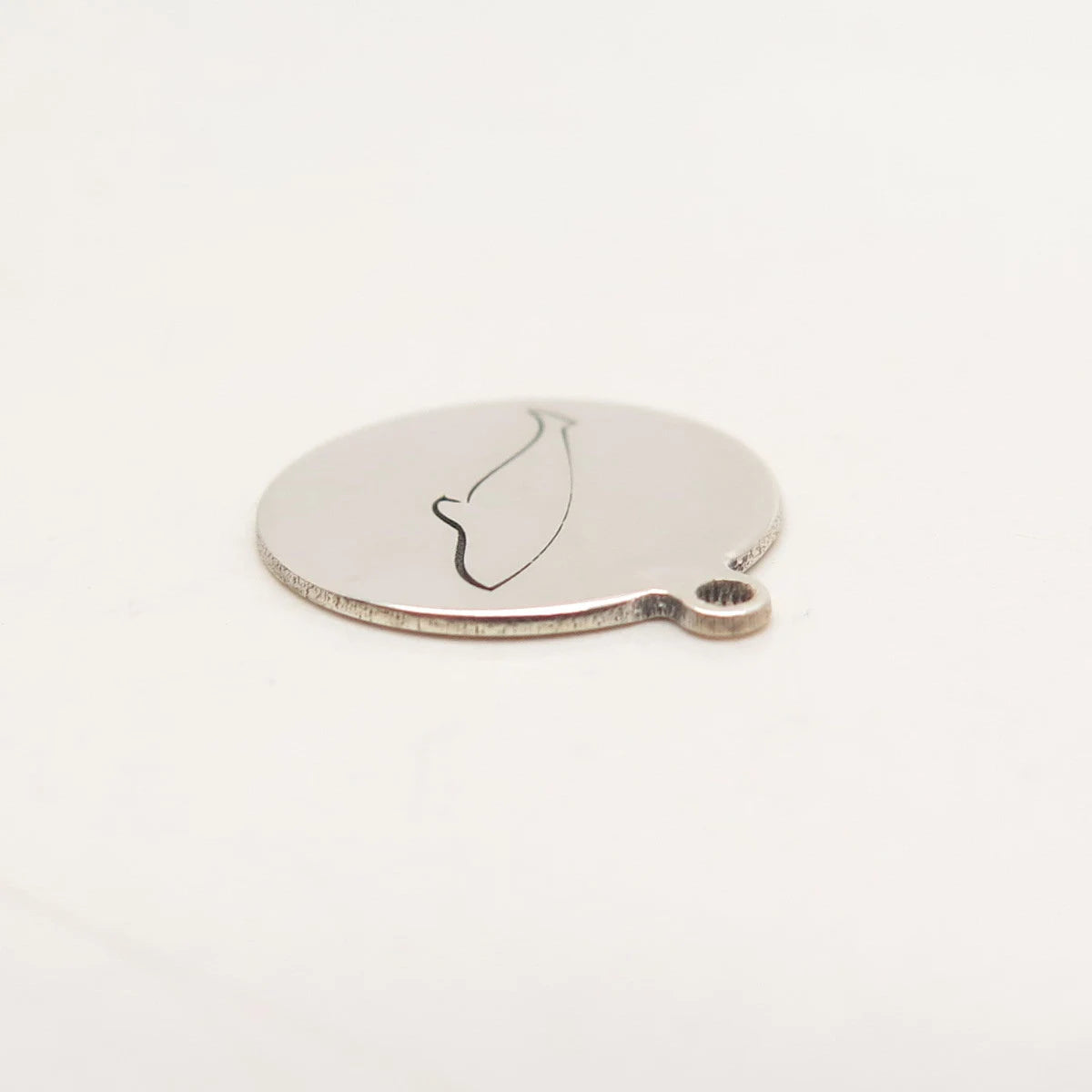 925 Sterling Silver USA Two In Town Fish Charm Pendant