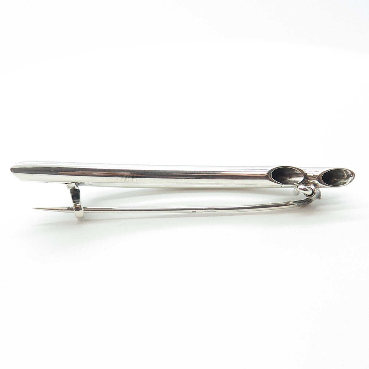 925 Sterling Silver Vintage Modernist Pin Brooch