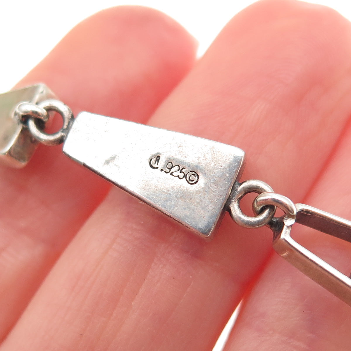 Carolyn Pollack 925 Sterling Vintage Turquoise Sugilite MOP Inlay Bracelet 7.25"